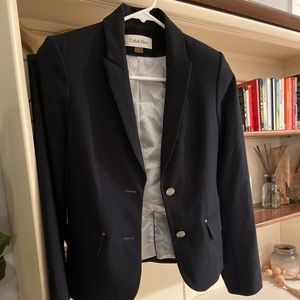 Barely Worn Black Calvin Klein Blazer - Size 4P